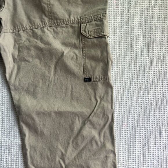 5.11Tactical 100% Cotton CANVAS Khaki Cargo Utility Men's Pants sz 38 X 31 - Picture 11 of 16